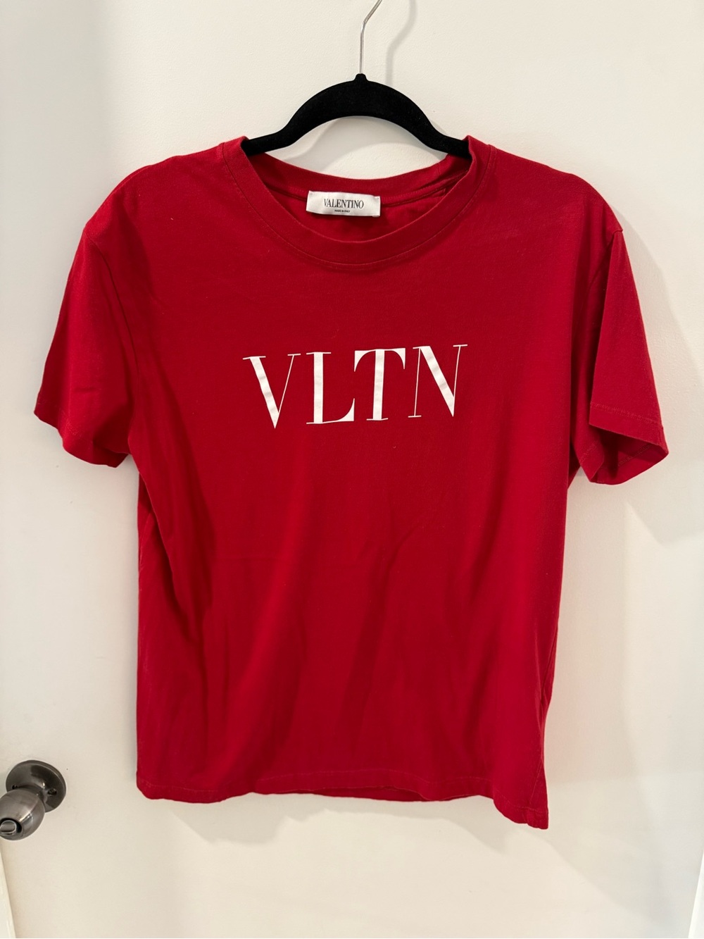 Valentino Red VLTN Short Sleeve Logo Tee